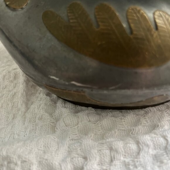 Vintage Pewter / Brass Duck Trinket Box 4.5 in tall **BUNDLE with LG Duck $60* - Picture 12 of 12